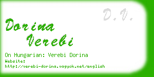 dorina verebi business card